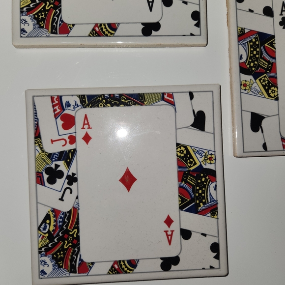 Playing Card Coasters Set - Picture 2 of 4
